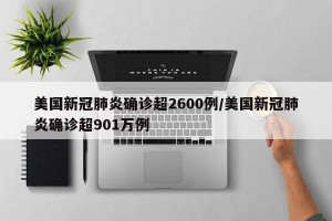 美国新冠肺炎确诊超2600例/美国新冠肺炎确诊超901万例