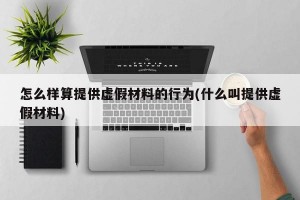 怎么样算提供虚假材料的行为(什么叫提供虚假材料)