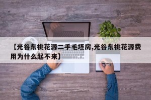 【光谷东桃花源二手毛坯房,光谷东桃花源费用为什么起不来】
